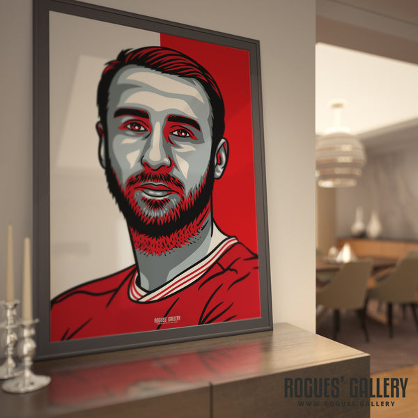 Glenn Murray - Nottingham Forest Red & White - A3 Icon Print