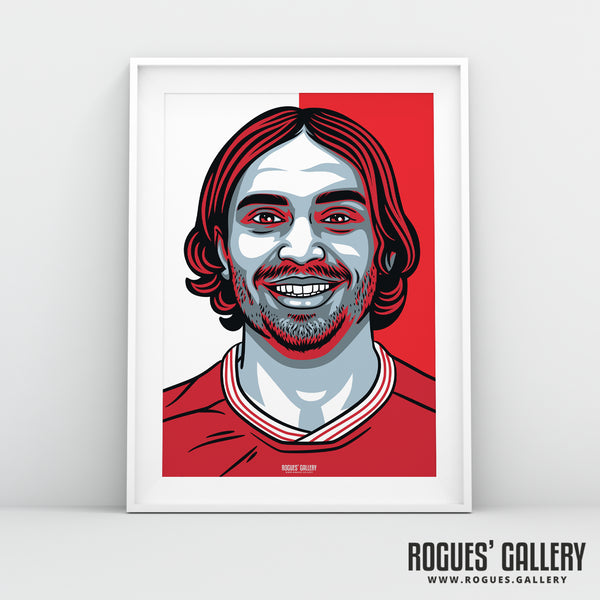 Filip Krovinovic - Nottingham Forest Red & White - A3 Icon Print