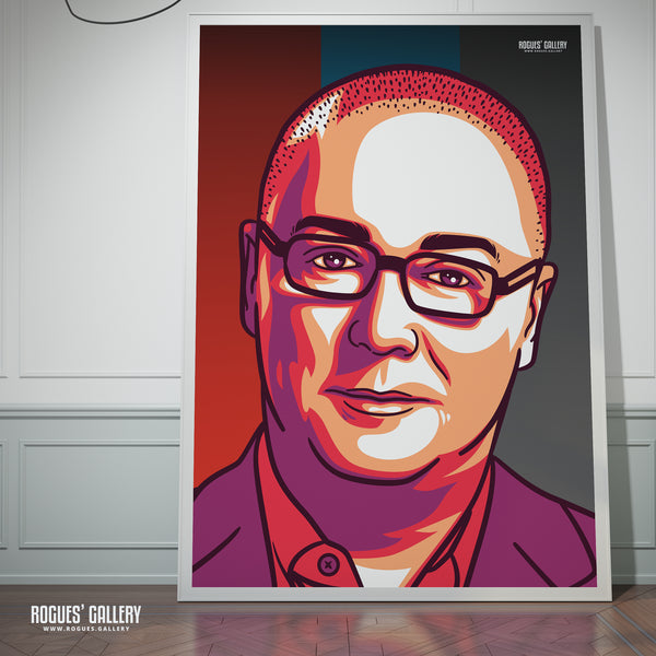 Steve Allen - Legendary LBC Radio Broadcaster - A3, A2, A1 & A0 Icon & Pop Art Prints