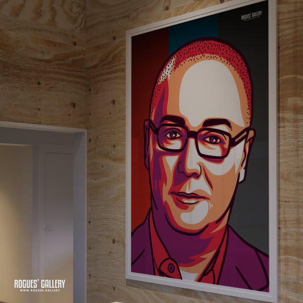 Steve Allen - Legendary LBC Radio Broadcaster - A3, A2, A1 & A0 Icon & Pop Art Prints
