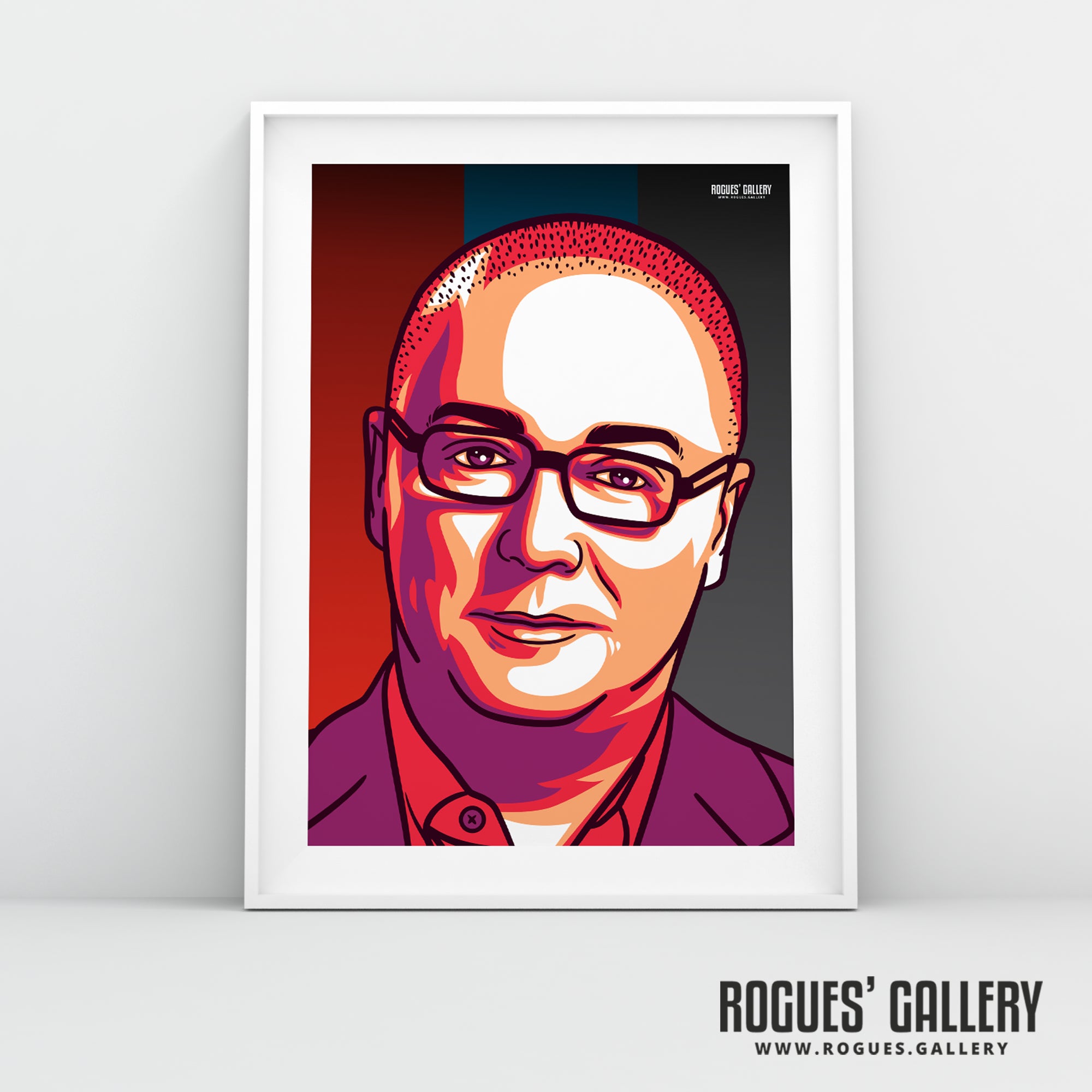 Steve Allen - Legendary LBC Radio Broadcaster - A3, A2, A1 & A0 Icon & Pop Art Prints