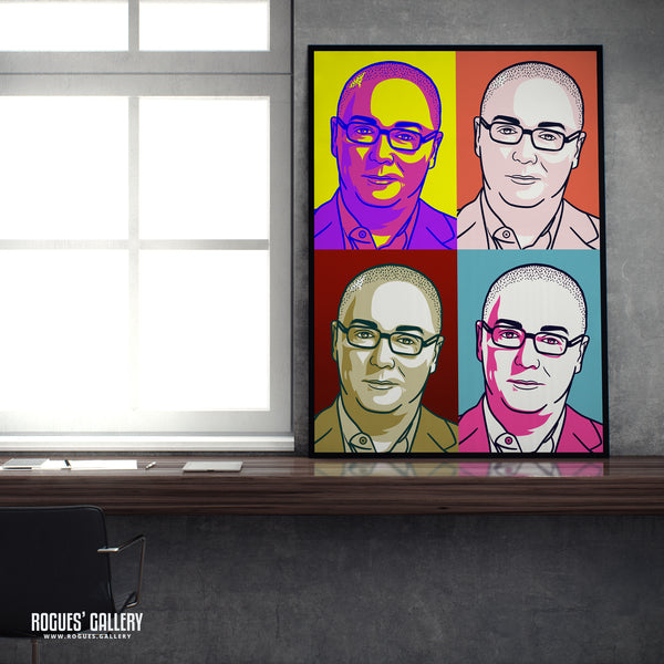 Steve Allen - Legendary LBC Radio Broadcaster - A3, A2, A1 & A0 Icon & Pop Art Prints