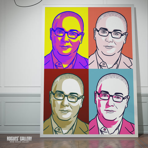 Steve Allen - Legendary LBC Radio Broadcaster - A3, A2, A1 & A0 Icon & Pop Art Prints