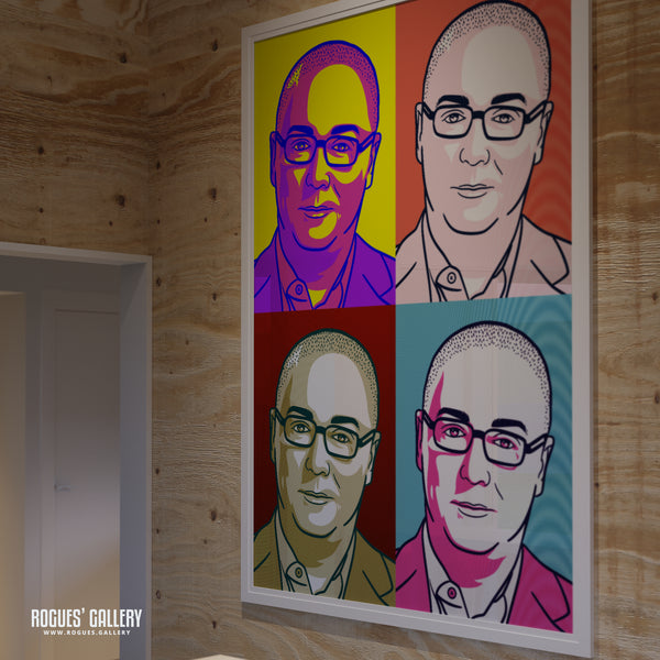 Steve Allen - Legendary LBC Radio Broadcaster - A3, A2, A1 & A0 Icon & Pop Art Prints