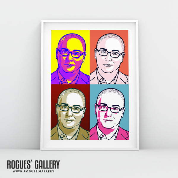Steve Allen - Legendary LBC Radio Broadcaster - A3, A2, A1 & A0 Icon & Pop Art Prints