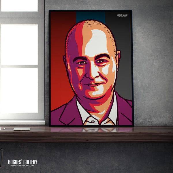 Iain Dale - LBC Radio Broadcaster - A3, A2, A1 & A0 Icon & Pop Art Prints