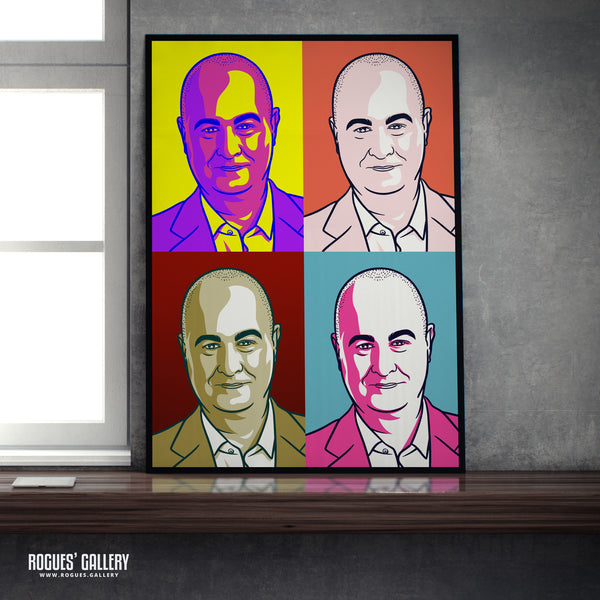 Iain Dale - LBC Radio Broadcaster - A3, A2, A1 & A0 Icon & Pop Art Prints