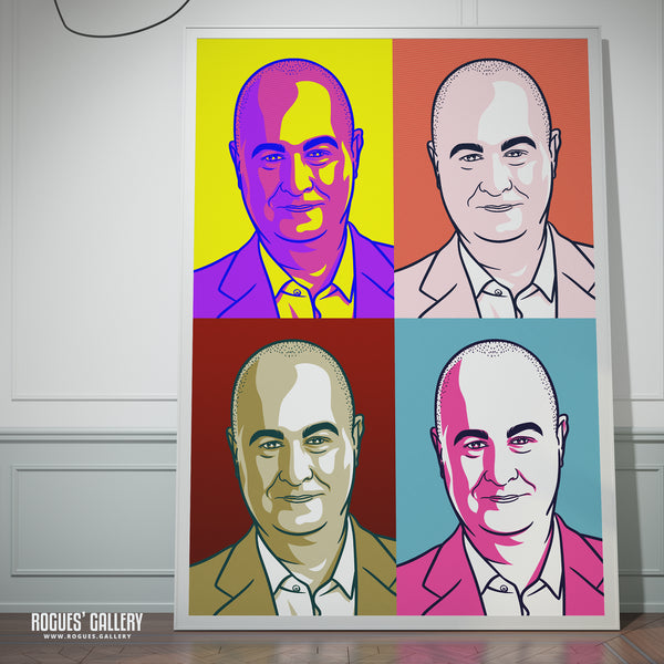 Iain Dale - LBC Radio Broadcaster - A3, A2, A1 & A0 Icon & Pop Art Prints