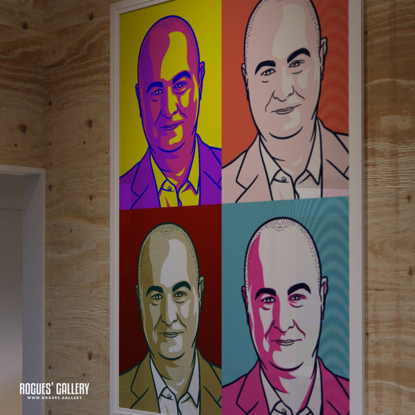 Iain Dale - LBC Radio Broadcaster - A3, A2, A1 & A0 Icon & Pop Art Prints
