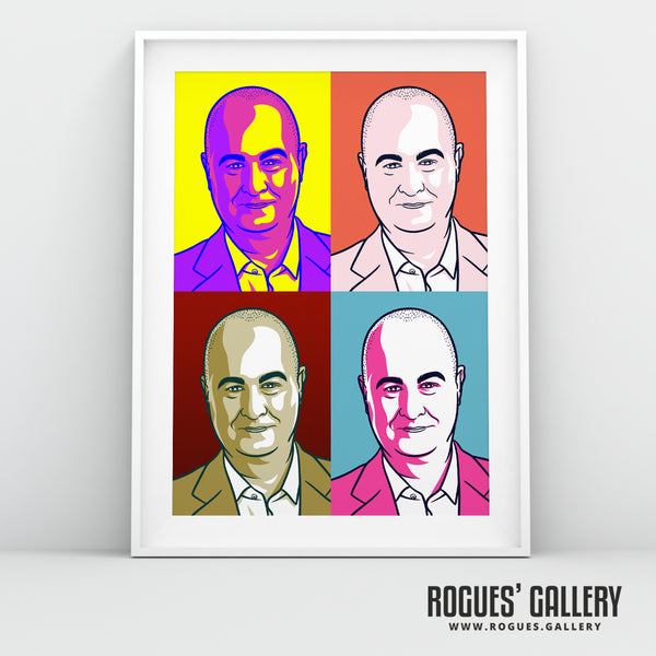 Iain Dale - LBC Radio Broadcaster - A3, A2, A1 & A0 Icon & Pop Art Prints