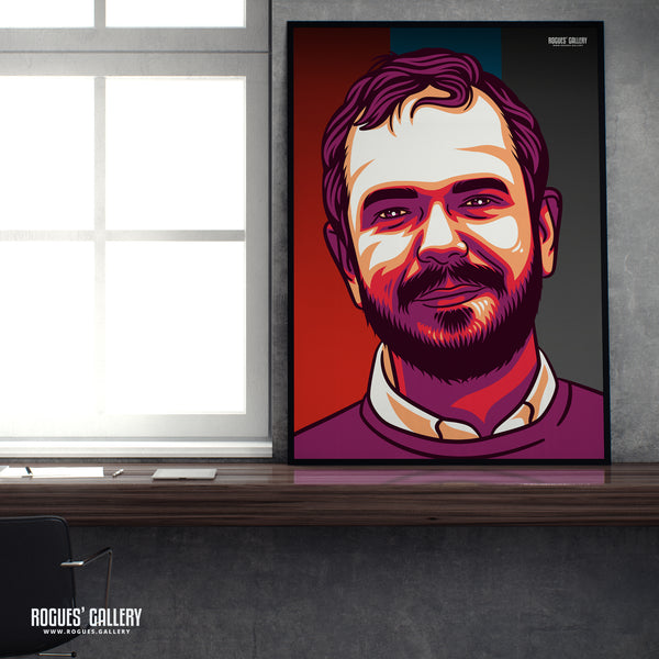 James O'Brien - LBC Radio Broadcaster - A3, A2, A1 & A0 Icon & Pop Art Prints