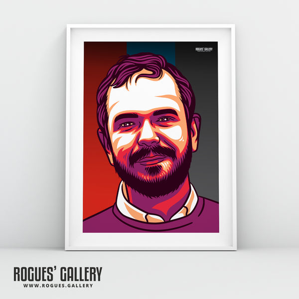 James O'Brien - LBC Radio Broadcaster - A3, A2, A1 & A0 Icon & Pop Art Prints