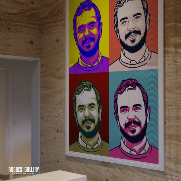 James O'Brien - LBC Radio Broadcaster - A3, A2, A1 & A0 Icon & Pop Art Prints