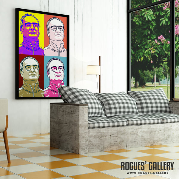 Claudio Ranieri - Leicester City Premier League Title Winner - A0, A1, A2 or A3 Pop Art Prints