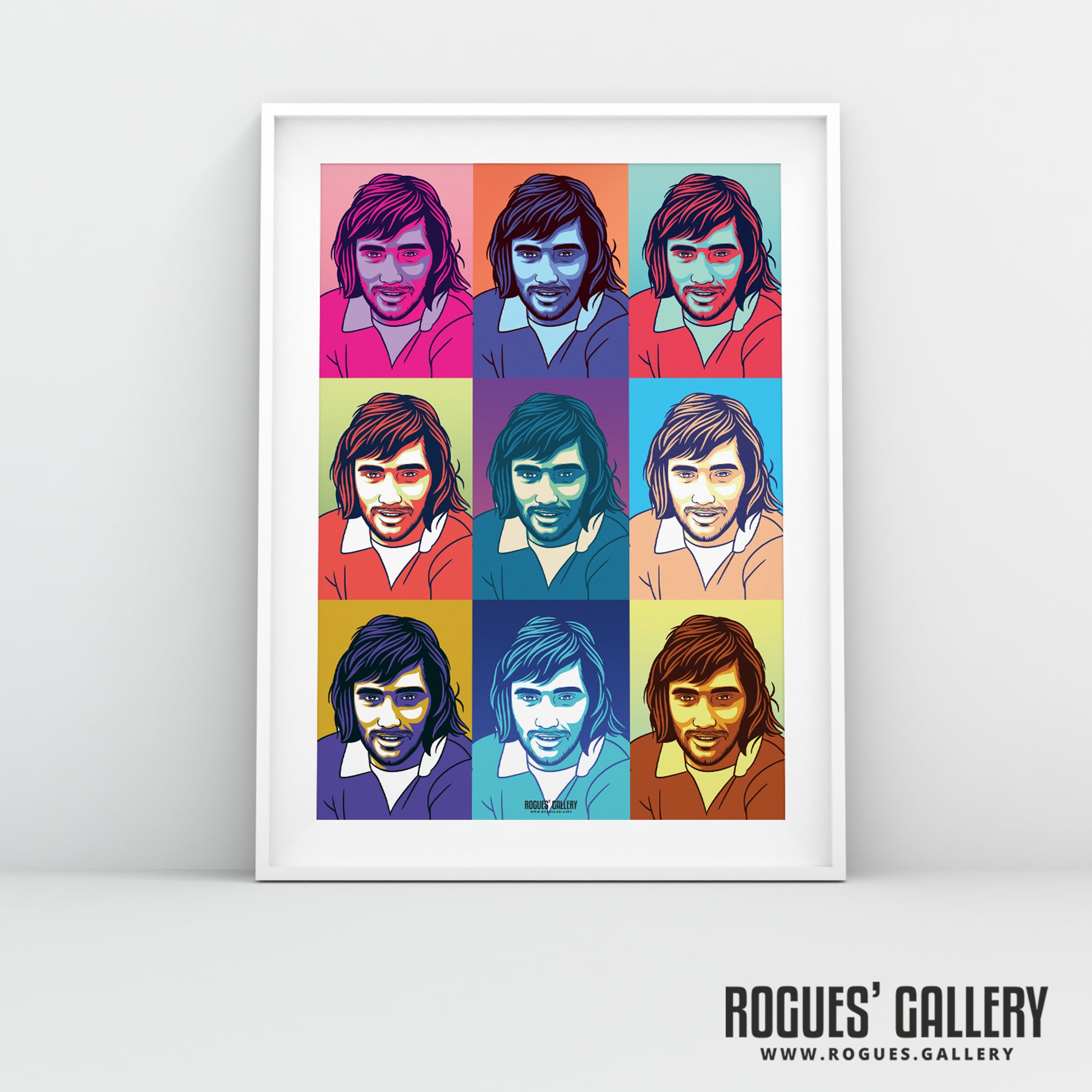 George Best - Manchester United Legend - A0, A1, A2 or A3 Pop Art Prints