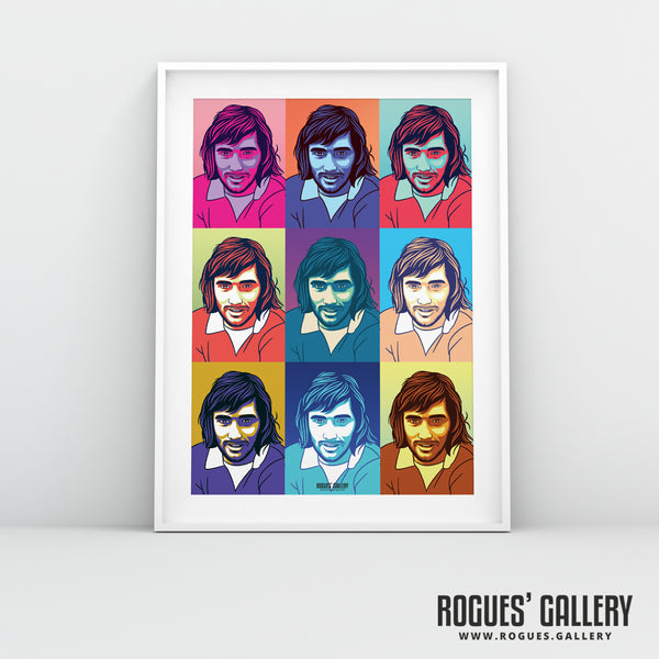George Best - Manchester United Legend - A0, A1, A2 or A3 Pop Art Prints