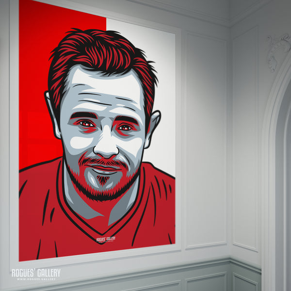 Andy Reid - Nottingham Forest Legend - A0, A1 or A3 Icon Prints