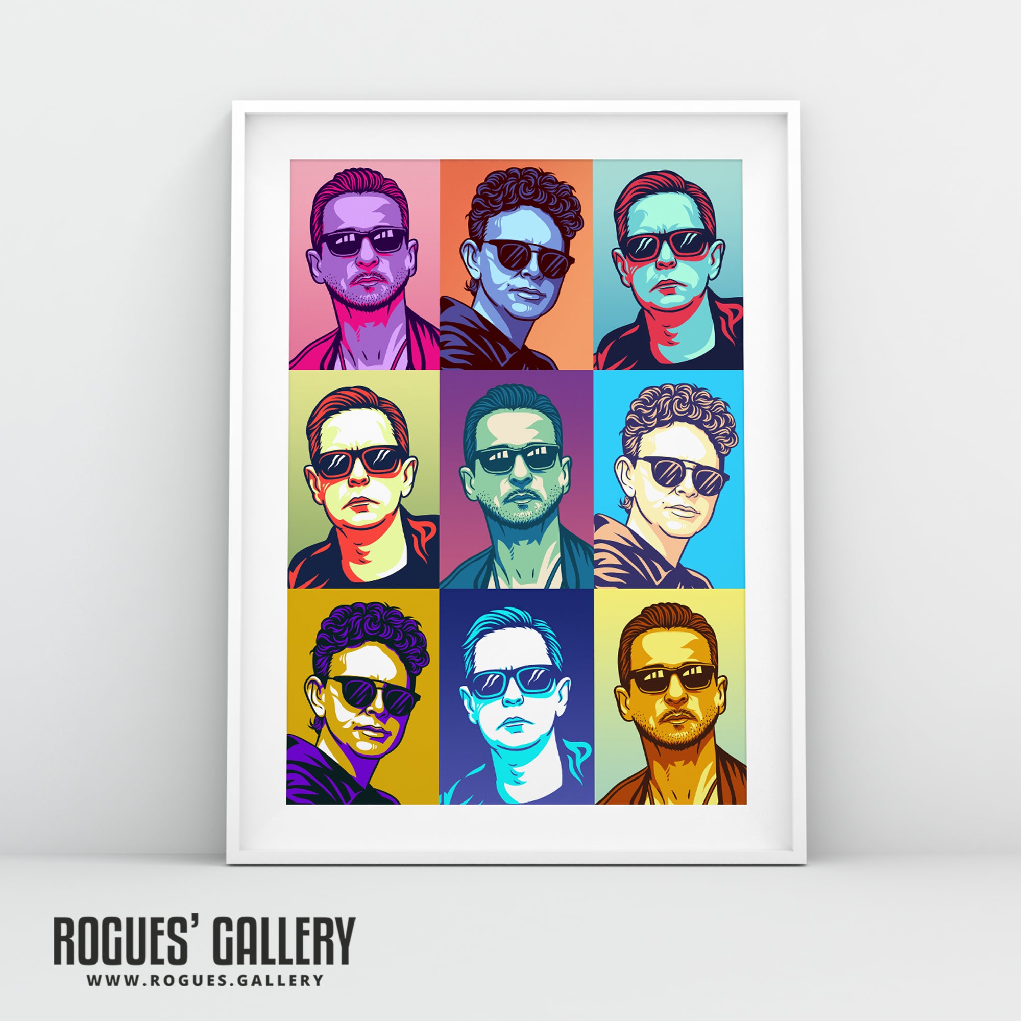Pop Art Vol 7: Dave, Martin & Fletch aka Depeche Mode - A3, A2, A1 or A0 Print