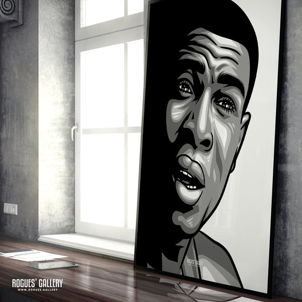 Frank Bruno - B&W Icon Portrait - A3, A2, A1 & A0 Print