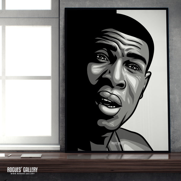 Frank Bruno - B&W Icon Portrait - A3, A2, A1 & A0 Print