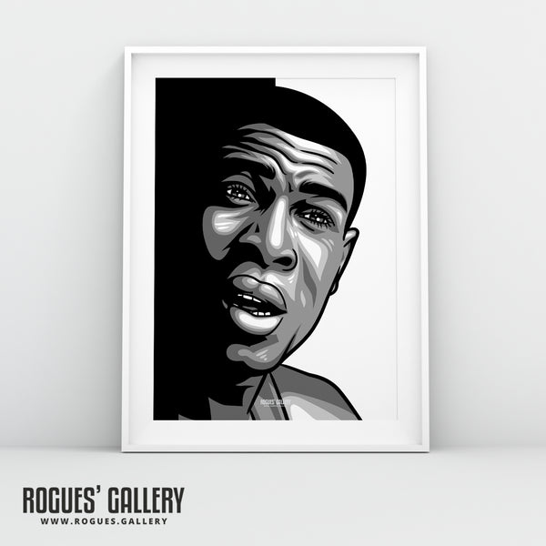 Frank Bruno - B&W Icon Portrait - A3, A2, A1 & A0 Print