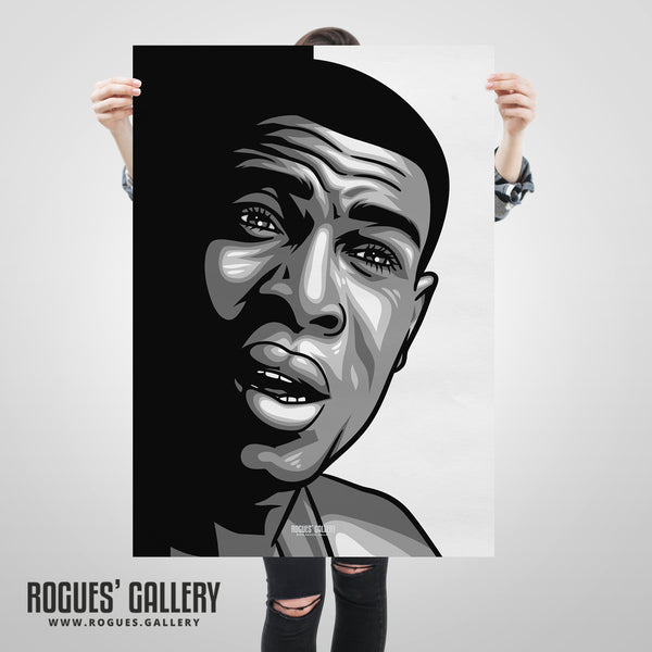 Frank Bruno - B&W Icon Portrait - A3, A2, A1 & A0 Print