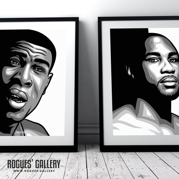 Frank Bruno - B&W Icon Portrait - A3, A2, A1 & A0 Print