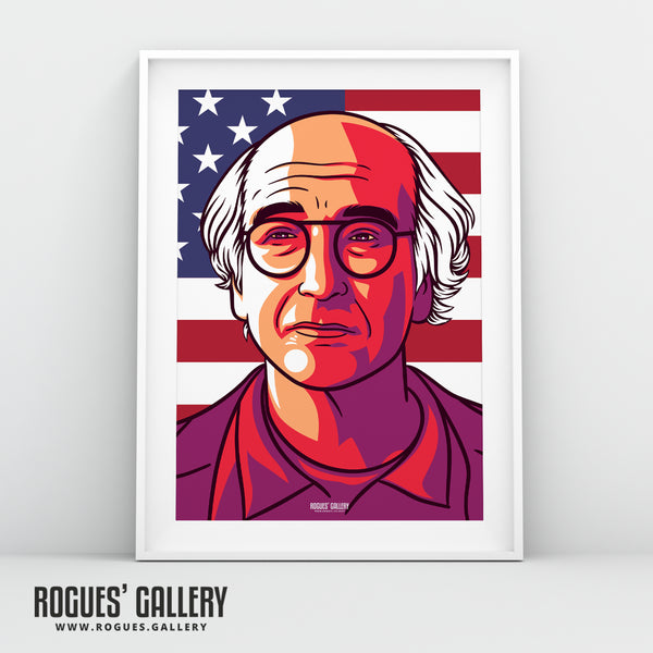 Curb You Enthusiasm's Larry David: The Stare - A3, A2, A1 or A0 Icon Print