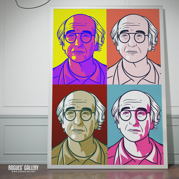 Curb You Enthusiasm's Larry David: The Stare - A3, A2, A1 or A0 Bright Pop Art Print