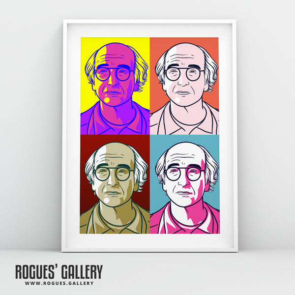 Curb You Enthusiasm's Larry David: The Stare - A3, A2, A1 or A0 Bright Pop Art Print