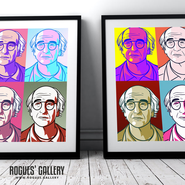 Curb You Enthusiasm's Larry David: The Stare - A3, A2, A1 or A0 Bright Pop Art Print