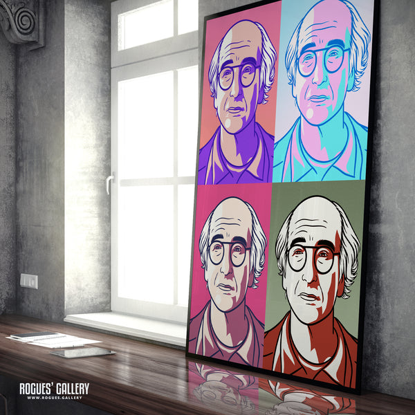 Curb You Enthusiasm's Larry David: The Stare - A3, A2, A1 or A0 Muted Pop Art Print