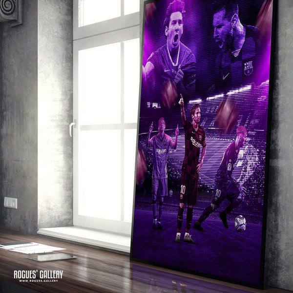 Messi: Times Five - A0, A1 or A3 Print