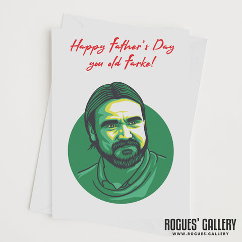 Daniel Farke - Norwich City Boss - Old Farke Father's Day Card