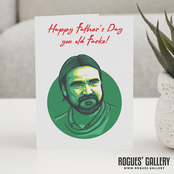 Daniel Farke - Norwich City Boss - Old Farke Father's Day Card