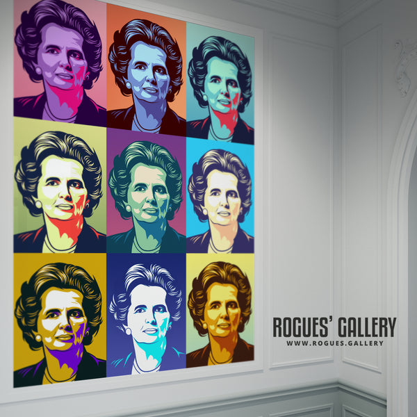 Maggie Pop Art - Margaret Thatcher - Politics Series Print - A3, A2, A1 & A0 Sizes