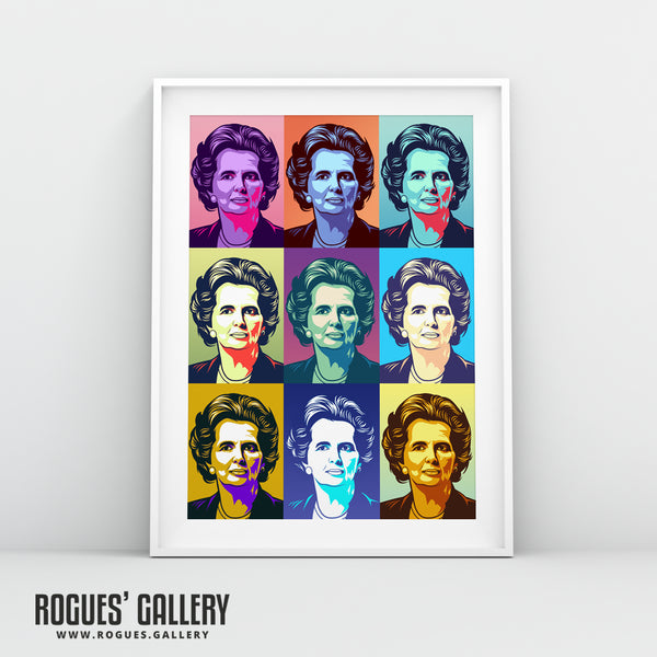 Maggie Pop Art - Margaret Thatcher - Politics Series Print - A3, A2, A1 & A0 Sizes