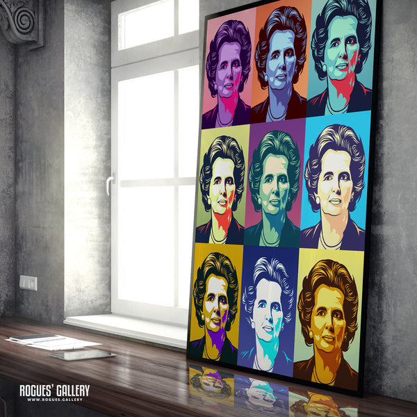 Maggie Pop Art - Margaret Thatcher - Politics Series Print - A3, A2, A1 & A0 Sizes