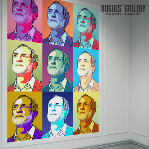 Comrade - Jeremy Corbyn - Politics Series A3, A2, A1 or A0 Pop Art Print
