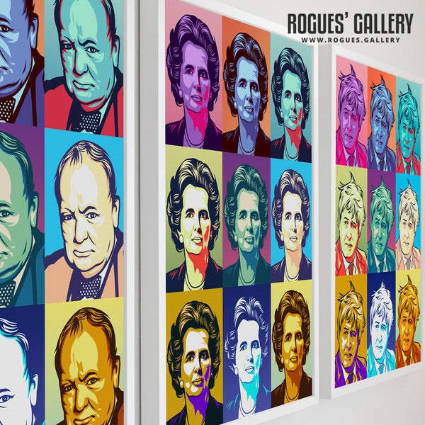 Winnie - Winston Chruchill - Politics Series A2, A1 or A0 Pop Art Print