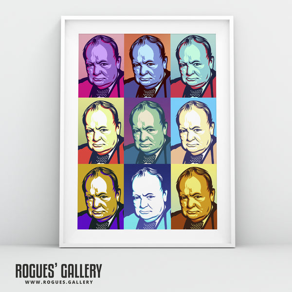 Winnie - Winston Chruchill - Politics Series A2, A1 or A0 Pop Art Print