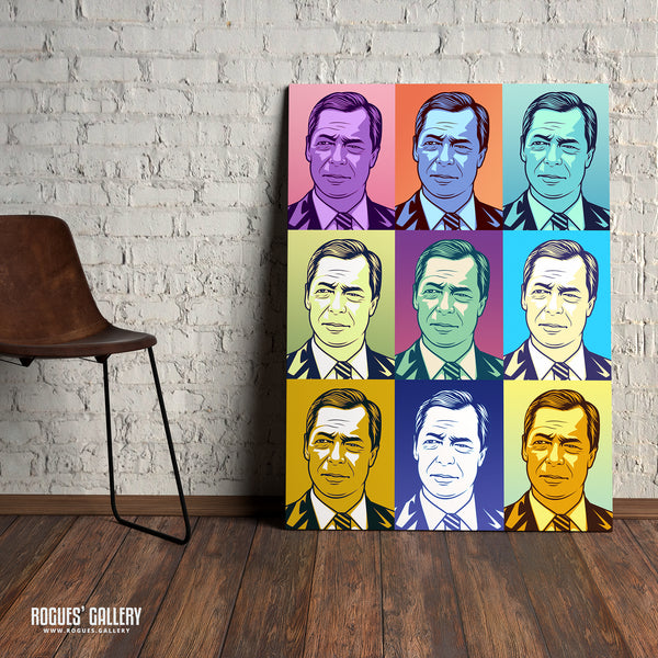 Catalyst Pop Art - Nigel Farage - Politics Series A3, A2, A1 or A0 Print