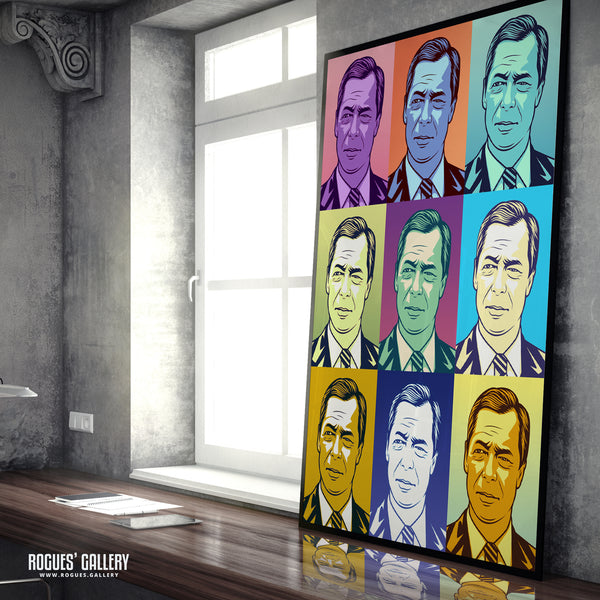 Catalyst Pop Art - Nigel Farage - Politics Series A3, A2, A1 or A0 Print