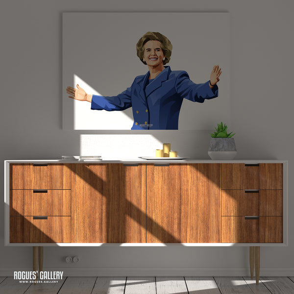 Margaret Thatcher - Blue Power - A3, A2, A1 & A0 Sizes
