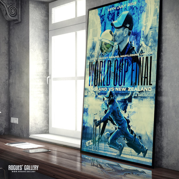 Cricket World Cup Final: Jos Buttler Edit - England CWC2019 Winners - A3/A2/A1/A0 Prints