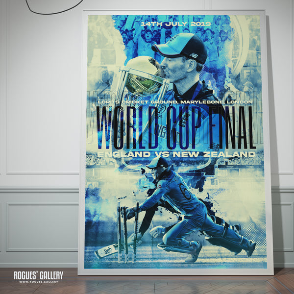 Cricket World Cup Final: Jos Buttler Edit - England CWC2019 Winners - A3/A2/A1/A0 Prints