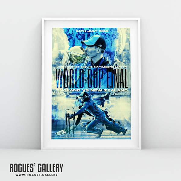 Cricket World Cup Final: Jos Buttler Edit - England CWC2019 Winners - A3/A2/A1/A0 Prints