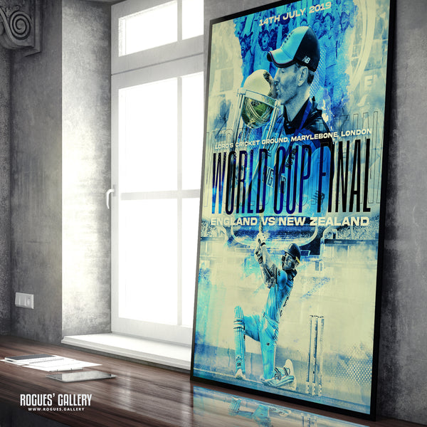 Cricket World Cup Final: Ben Stokes Edit - England CWC2019 Winners - A3/A2/A1/A0 Prints