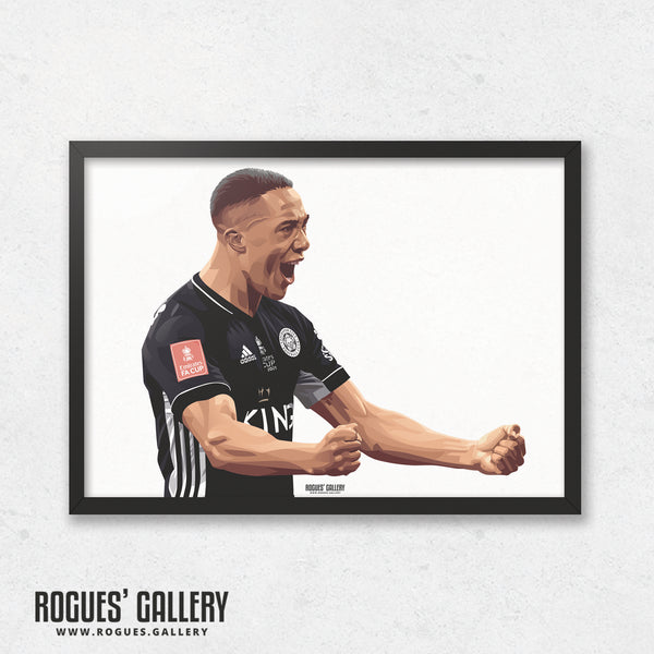 Youri Tielemans' Goal - 2021 FA Cup Winners - Leicester City - A0, A1, A2 or A3 Print