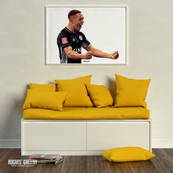 Youri Tielemans' Goal - 2021 FA Cup Winners - Leicester City - A0, A1, A2 or A3 Print